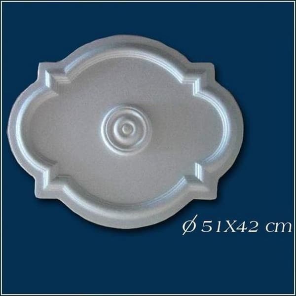 PROVISTON Rosett Polystyrén Diameter 515 x 420 mm Vit