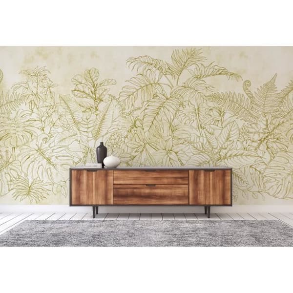Tapet blommor M1-No.60574 Digitaltryck Crème Beige Växter Blommig