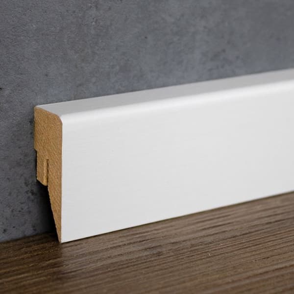 PROVISTON vit plint 16 x 40mm kvadratisk plint MDF