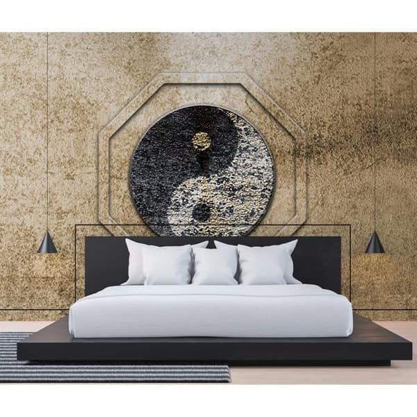 Oriental tapet M1-No.60357 Digitaltryck Brun Svart