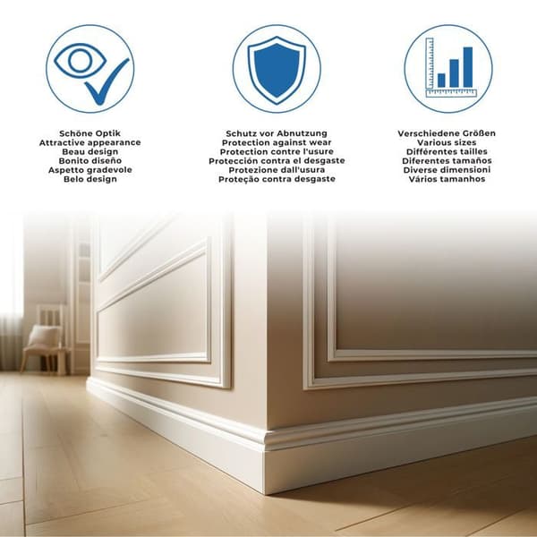 Plint placering äkta trä 19 x 38 x 2500 mm Bok av PROVISTON