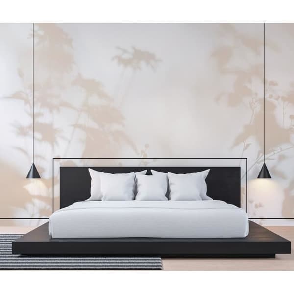 Tygpapper blommor M1-No.61184 digitaltryck beige vit natur