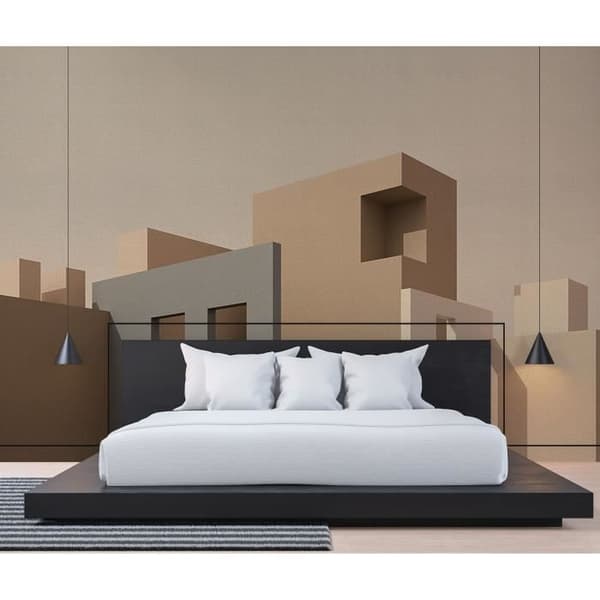 Abstrakt tapet M1-No.61387 Digitaltryck Beige Grå