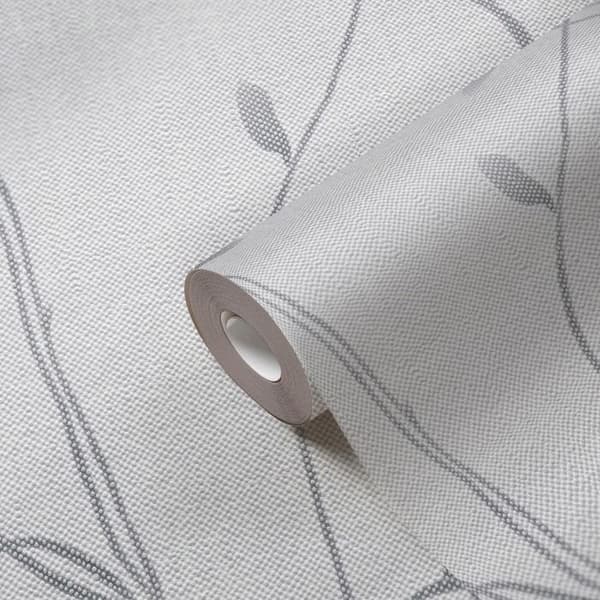 Non-woven tapeter - grå - träd / löv - Mönstrade tapeter - Pure Elegance - A.S