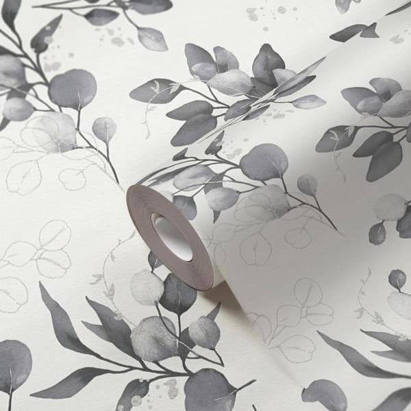 Fibertapet - vit - blommor / blommig - Mönstrade tapeter - Pure Elegance - A.S
