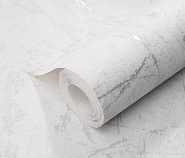 3616 - Vinyl Tapet Expanderad På Non-Woven Grå Silver - DECORAMA