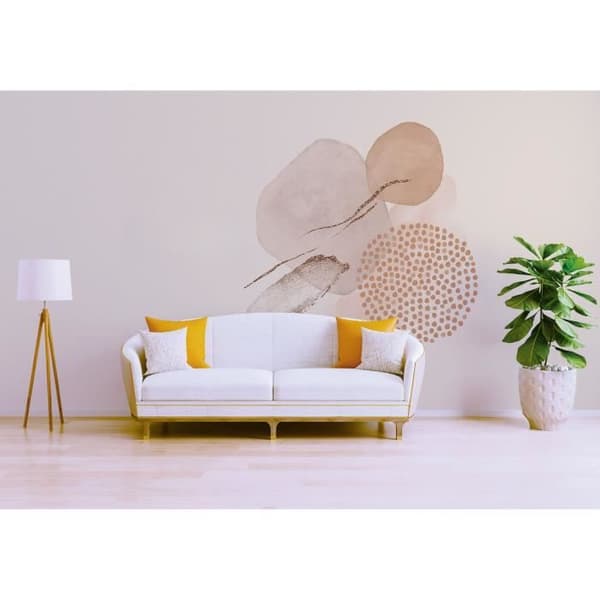 Papper M1-No.61298 digitaltryck rosa beige abstrakt