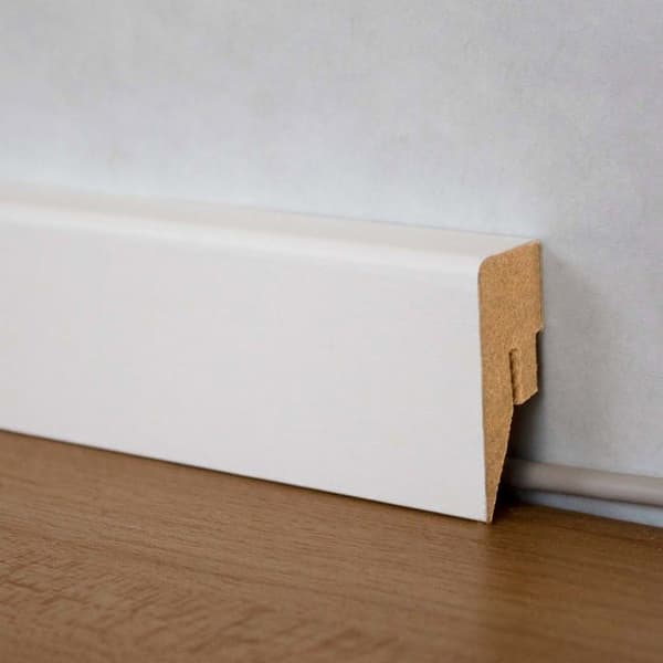 PROVISTON vit plint 16 x 40mm kvadratisk plint MDF