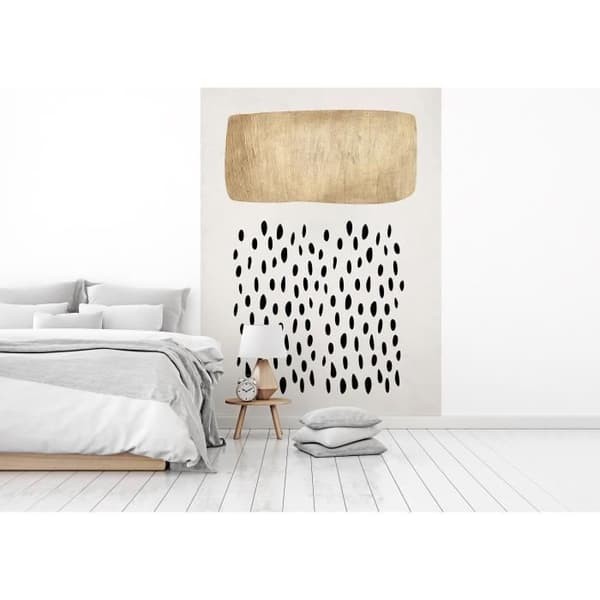 Tapet M1-No.61057 digitaltryck guld svart