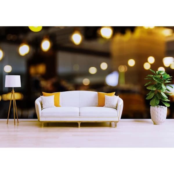 Tapet Stad M1-No.60733 Digitaltryck Gul Ljus