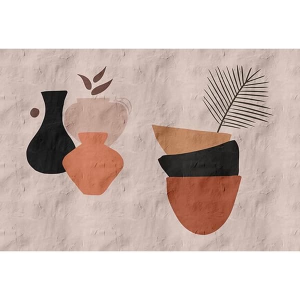 Tapet M1-No.61398 digitaltryck rosa orange abstrakt