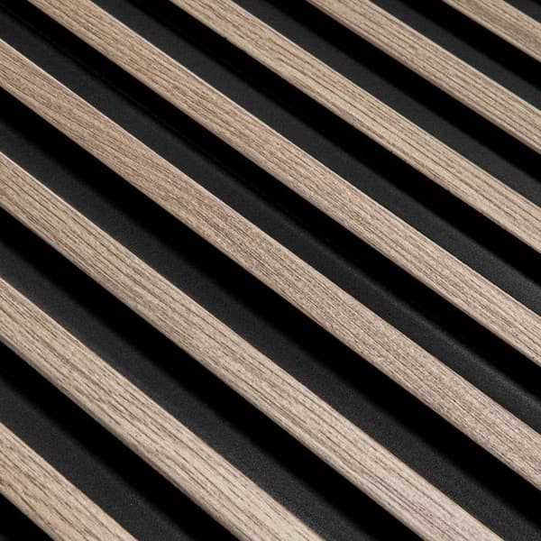 PROVISTON Akustiska 3D väggpaneler Kit 12 x 120 x 2700 mm per panel Grå ek Hög kvalitet Robust Hållbar 7 bitar