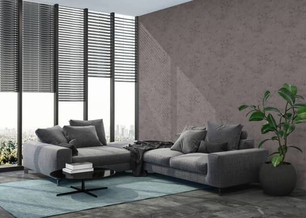 A.S. Creation Elements 374291 non-woven tapet enfärgad 0.53 m x 10.05 m grå