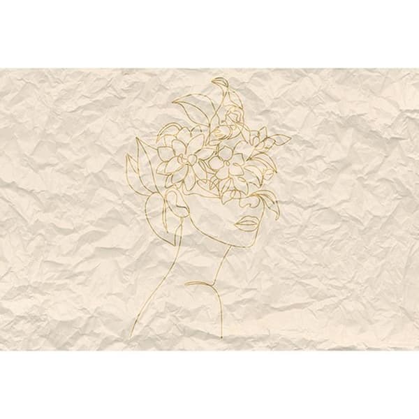 Tapet M1-No.61121 Digitaltryck Beige Gul