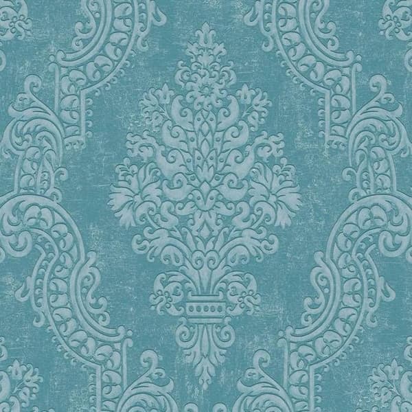Non-woven tapeter - blå - barock - Mönstrade tapeter - Pure Elegance - A.S