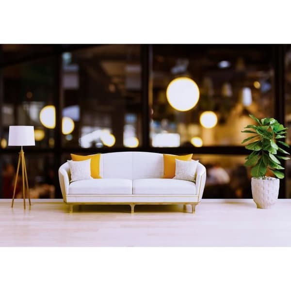 Tapet Stad M1-No.60734 Digitaltryck Gul Orange Ljus