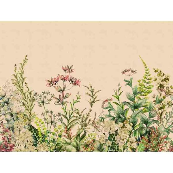 Panoramatapeter - A.S. CREATION - The Wall - Nature flowers - White - Non-woven