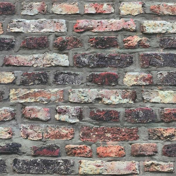Tapet Pierre Luano M1-No.2661 Brun Grå Sten Mur Tegel