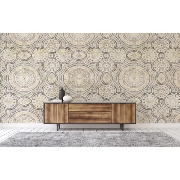 Oriental tapet M1-No.60346 Digitaltryck Beige Svart