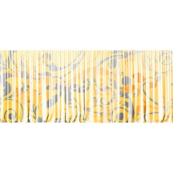 Barocktapet M1-No.60080 digitaltryck gul vit