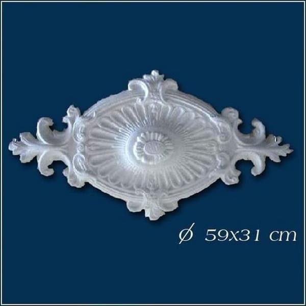 PROVISTON Rosett Polystyren Diameter 590 x 310 mm Vit