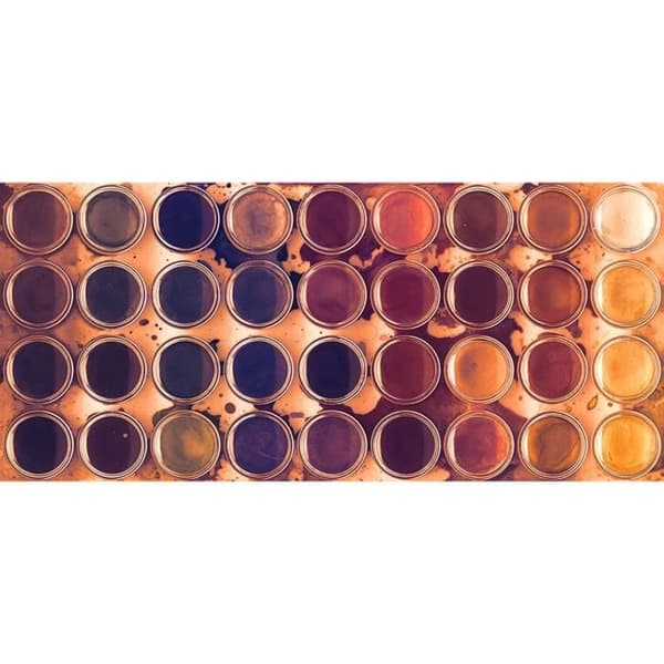 Tapet M1-No.60231 Digitaltryck Blå Orange
