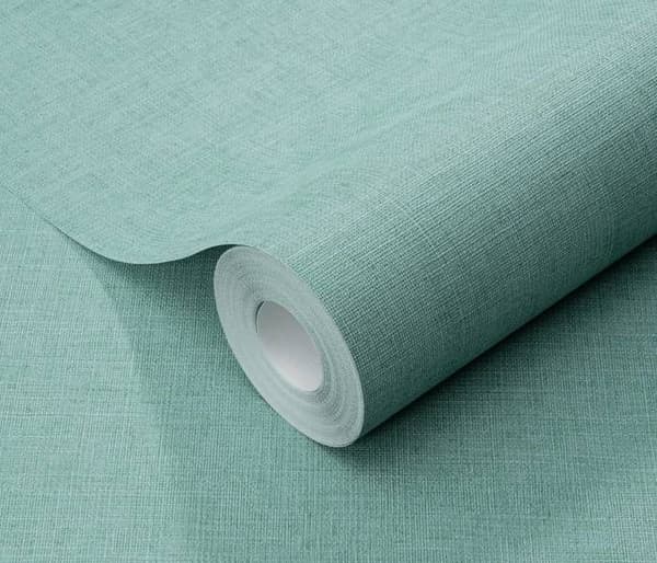10262-18 Vinyl Grained on Non-Woven Plain Casual Blue - DECORAMA