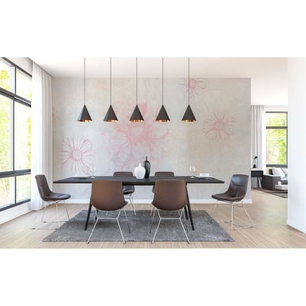Tapet blommor M1-No.60121 Digitaltryck Rosa Vit Blommig