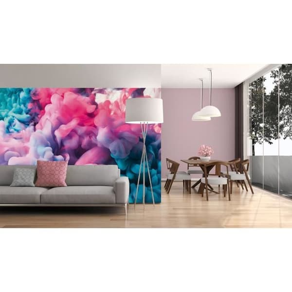 Tapet M1-No.60390 digitaltryck rosa blå