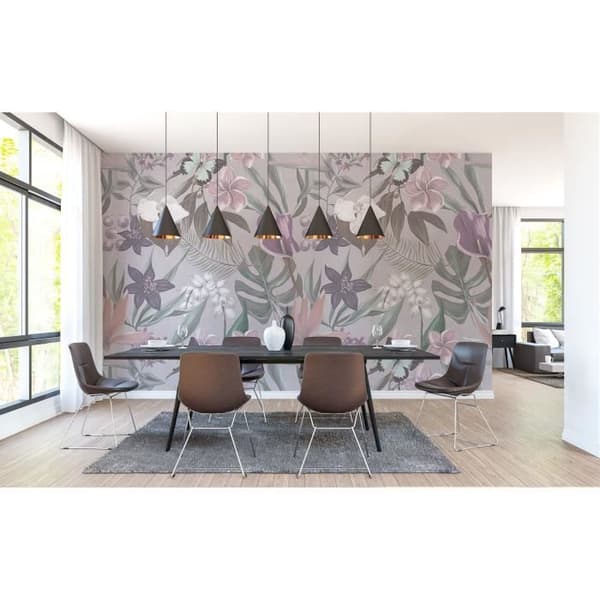 Tapet blommor M1-No.60660 digitaltryck rosa vit orkidé