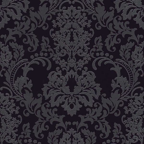 A.S. Creation Black är vacker 361663 Vinyltapet Barock 10.05 x 0.53 m Svart
