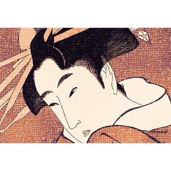 Tapet Människor M1-No.60272 Digitaltryck Orange Grädde Asiatisk