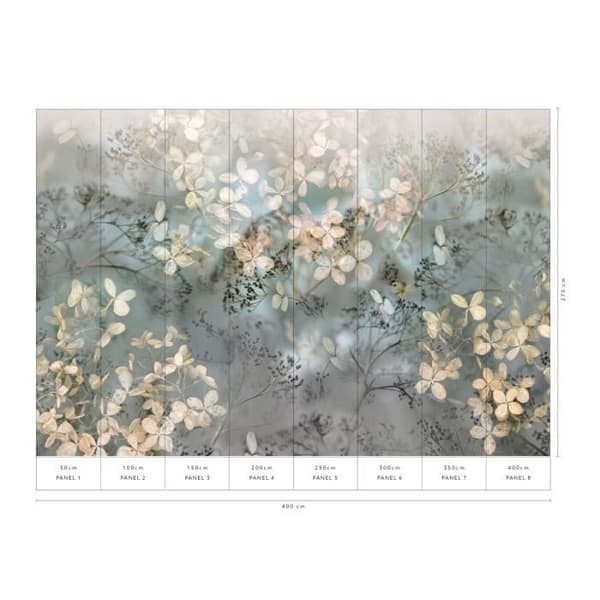 Fototapet Blommor Växter M2-No.0507 - Tadessi - Digitaltryck - Beige - Fläderblommor