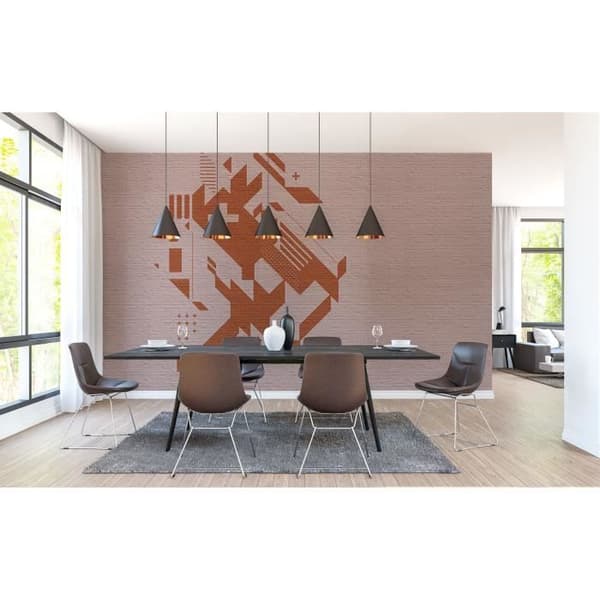 Fototapet stenlik M1-No.60748 Digitaltryck Orange Rosé
