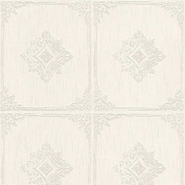 Barocktapet Alessia M1-No.3875 Kräm Grå Klassisk Barock