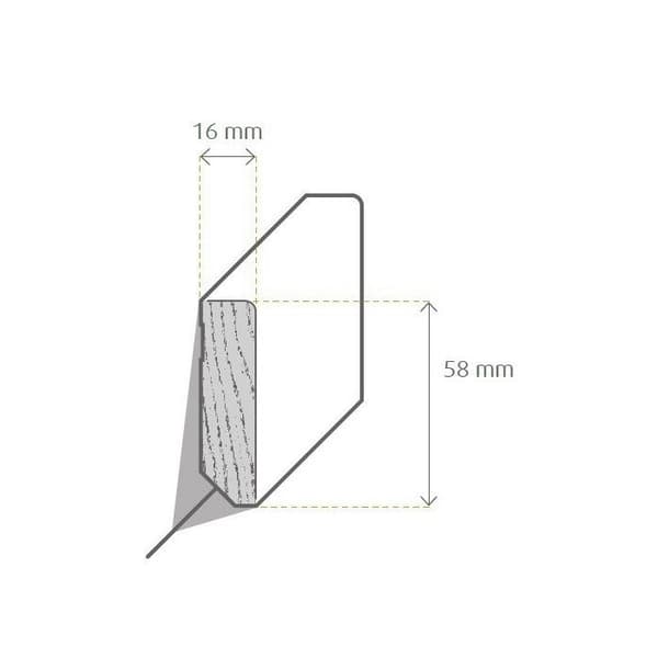 Plinthar Plinthar på golvet Plinthar för golv Cevo-2 72773 - Vit
