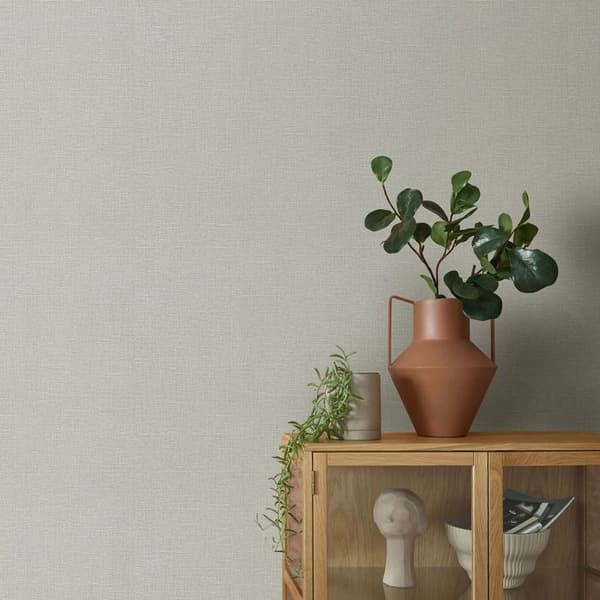 Vinyltapet blåst Linneväv Dolce salviagrön Erismann Opus 10463-24