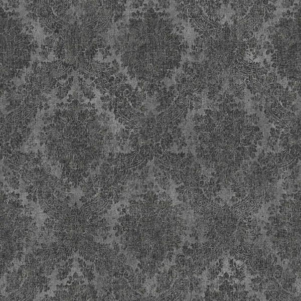 Barocktapet Samuel M1-No.2431 Grå Svart Klassisk Barock Ornament