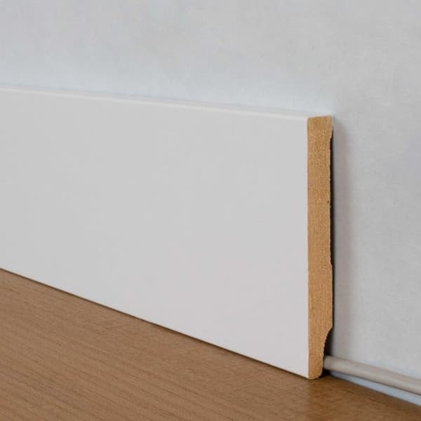 Plinthe MDF 13 x 110 x 2500 mm Vit av PROVISTON