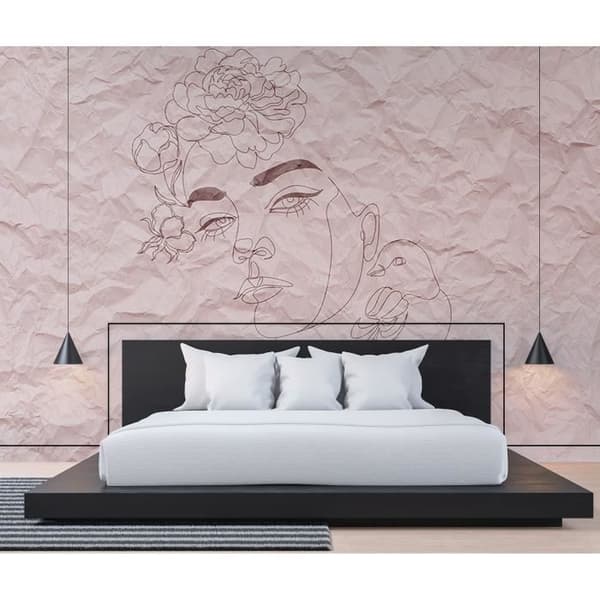 Tapet M1-No.61120 digitaltryck rosa