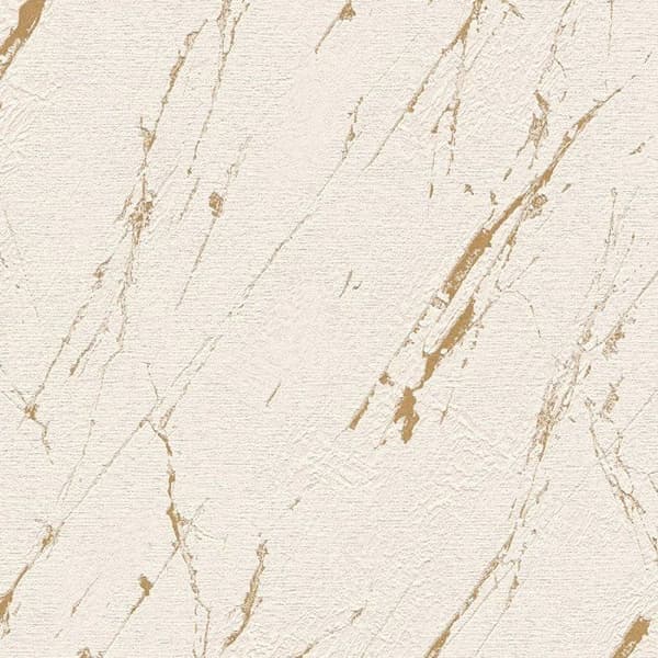 Non-woven tapeter - beige - stenimitation - Mönstrade tapeter - Elements II - A.S Création