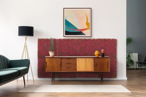 JANGAL - Modular Wall - Akustisk väggpanel - 520 x 520 x 50 mm - Grass Rose Design - Plant Panel