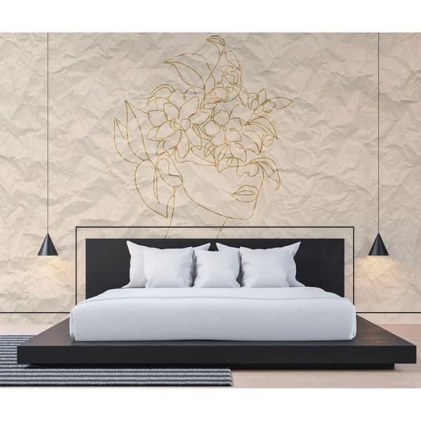 Tapet M1-No.61121 Digitaltryck Beige Gul