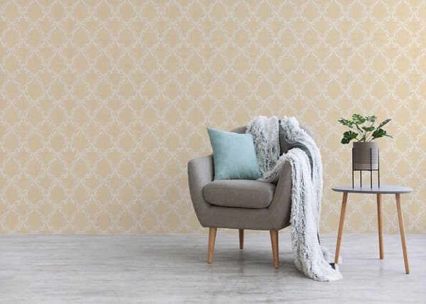 Barocktapet Samuel M1-No.3781 Beige Gul Klassisk Barock