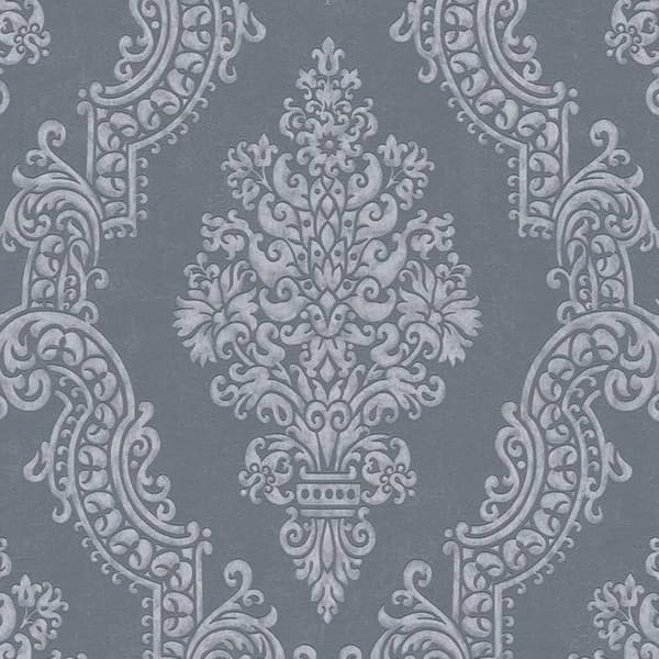 Non-woven tapeter - A.S. CREATION - Ren Elegans - Grå - Barock - 53 cm x 10,05 m