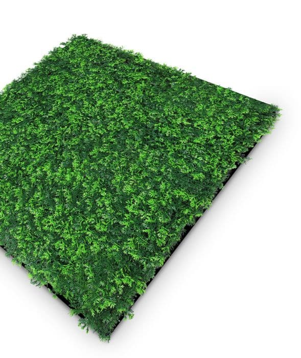 JANGAL - Modular Wall - Akustisk väggpanel - 520 x 520 x 50 mm - Mixed Green Grass Design - Plant Panel