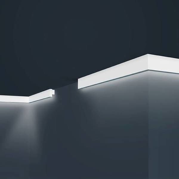 PROVISTON - LED taklist - 20 x 32 x 2000 mm - LED-list - Polystyren - Vit - Indirekt belysning