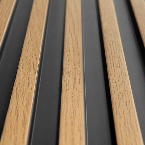 PROVISTON 3D väggpaneler 2700 x 120 mm Ek Natur Akustisk panel