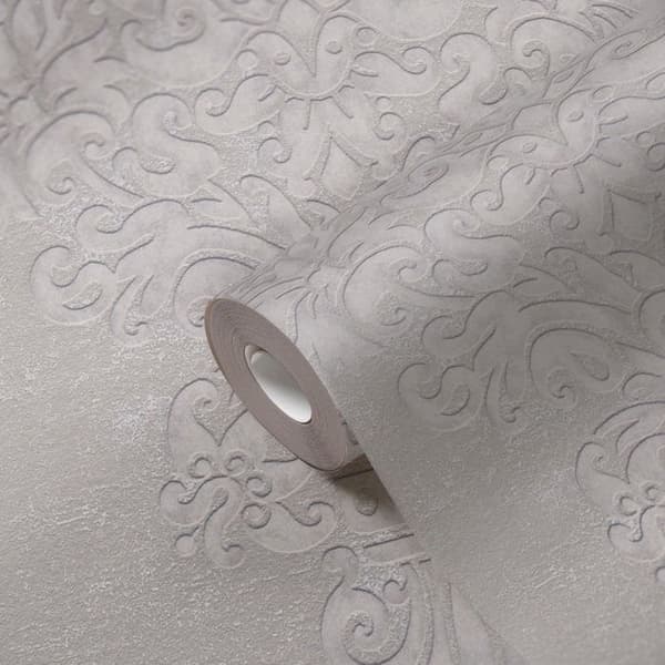 Non-woven tapet - beige - barock - Mönstrade tapeter - Pure Elegance - A.S
