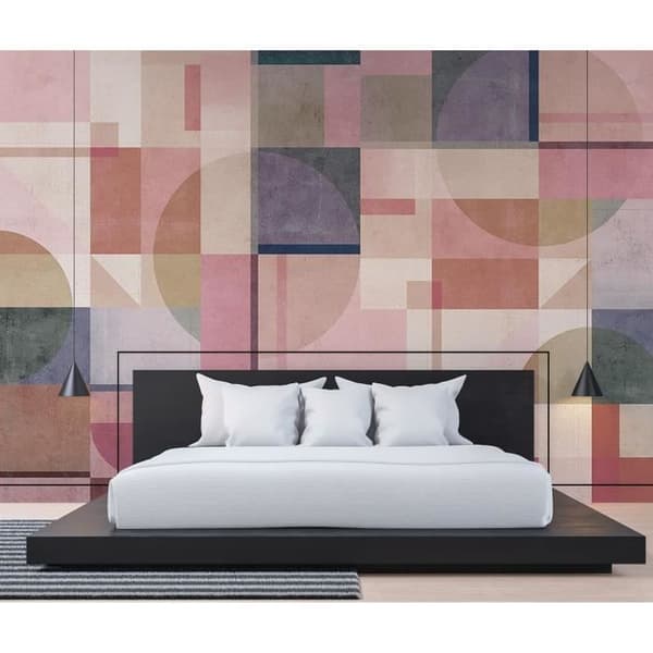 Tapet M1-No.61302 digitaltryck rosa lila abstrakt